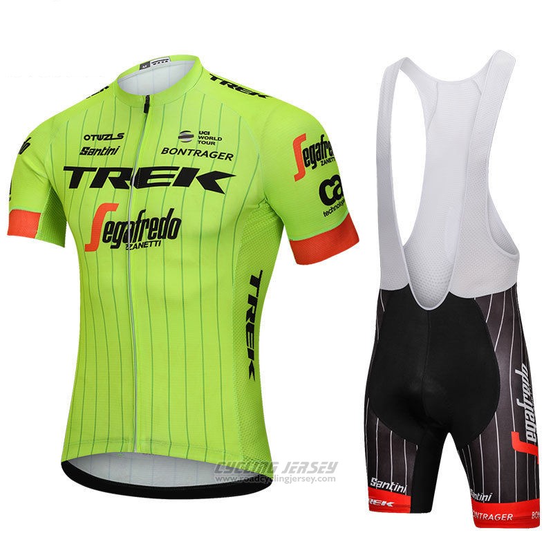 2018 Cycling Jersey Trek Segafredo Green Short Sleeve and Bib Short
